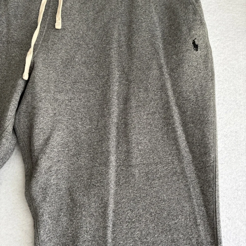 Polo Ralph Lauren Fleece Sweatpants Mens 4XB Gray Drawstring Hem Jogger Preppy
